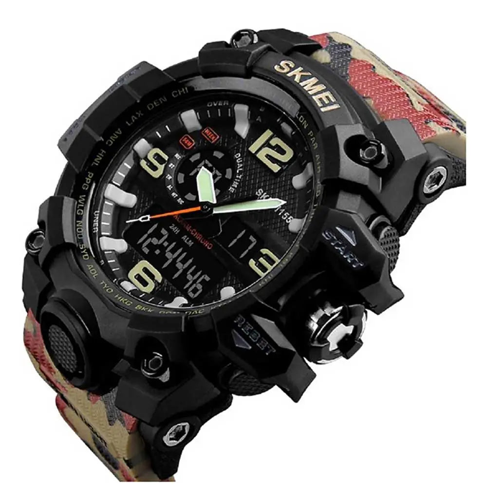 1155 Camouflage Analog Digital Wrist watch For Men, Boys