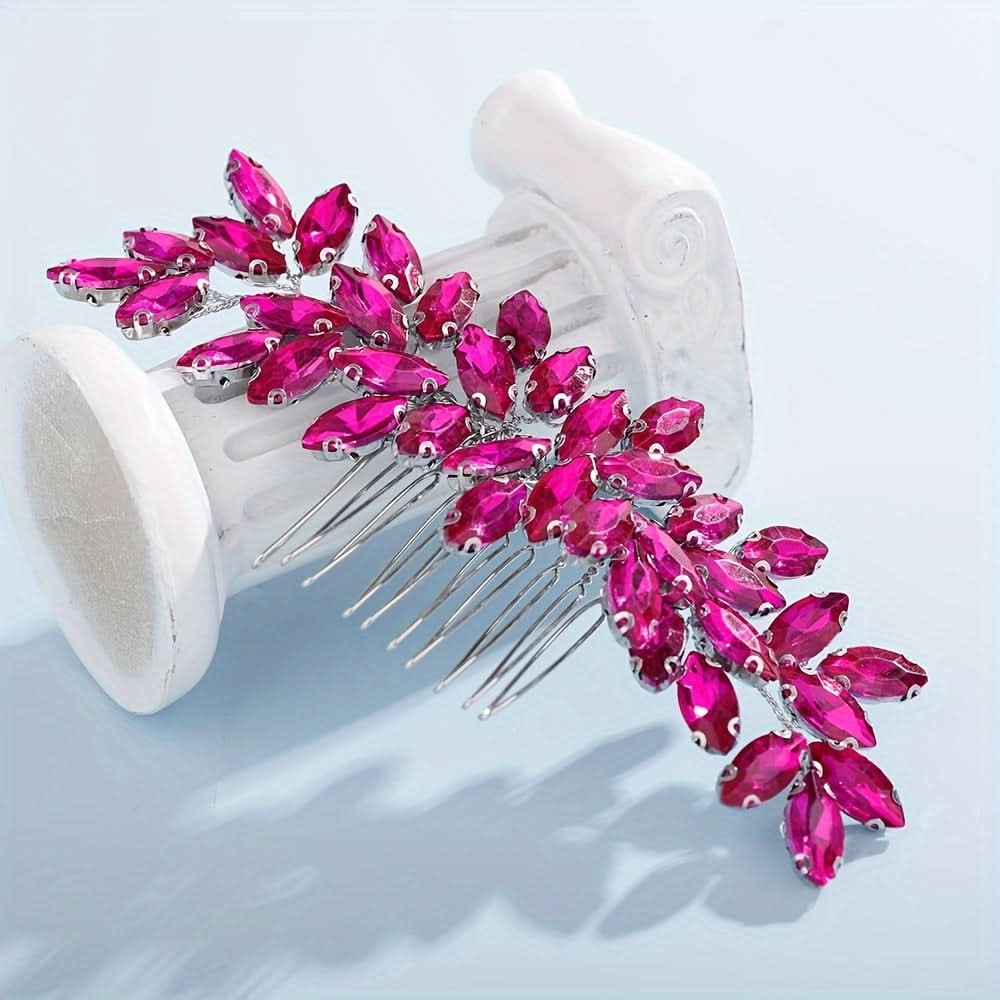 Rhinestone Bridal Side Comb Hair Accessory