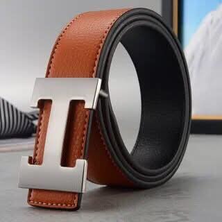 Men's H-Buckle Belt - Imitation Leather
