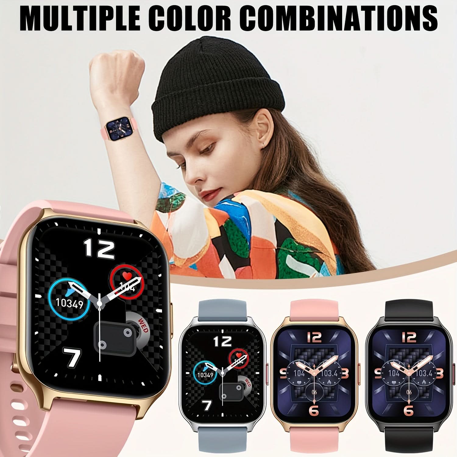 Outdoor Smartwatch for Unisex – 1.85" HD Tactical Fitness Watch