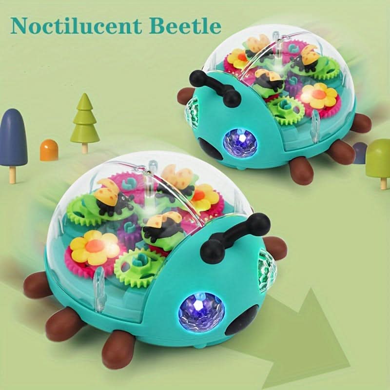 Vibrant Glow-in-the-Dark Beetle Toy Car – Music-Activated LED Lights
