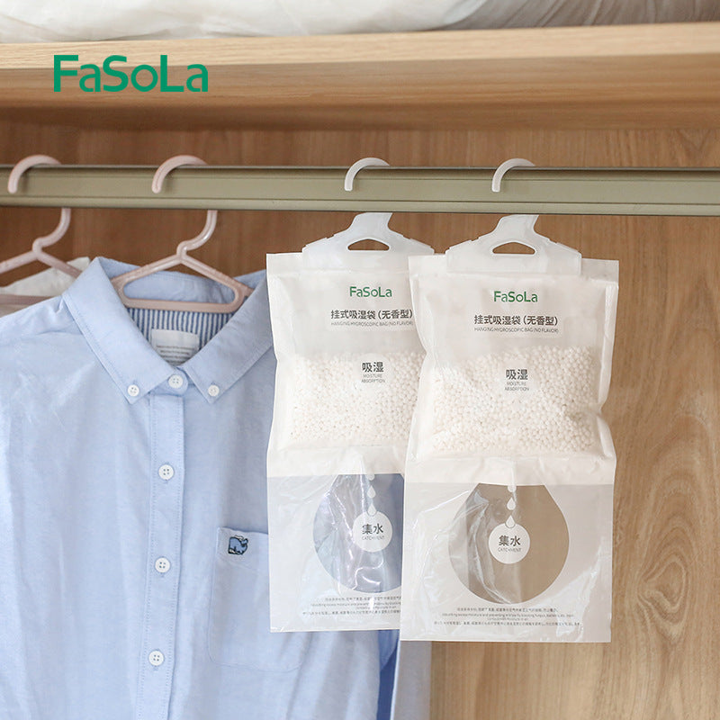 Fasola Hangable Dehumidifier Bags – Moisture-Proof, Anti-Mold Wardrobe & Closet Moisture Absorber