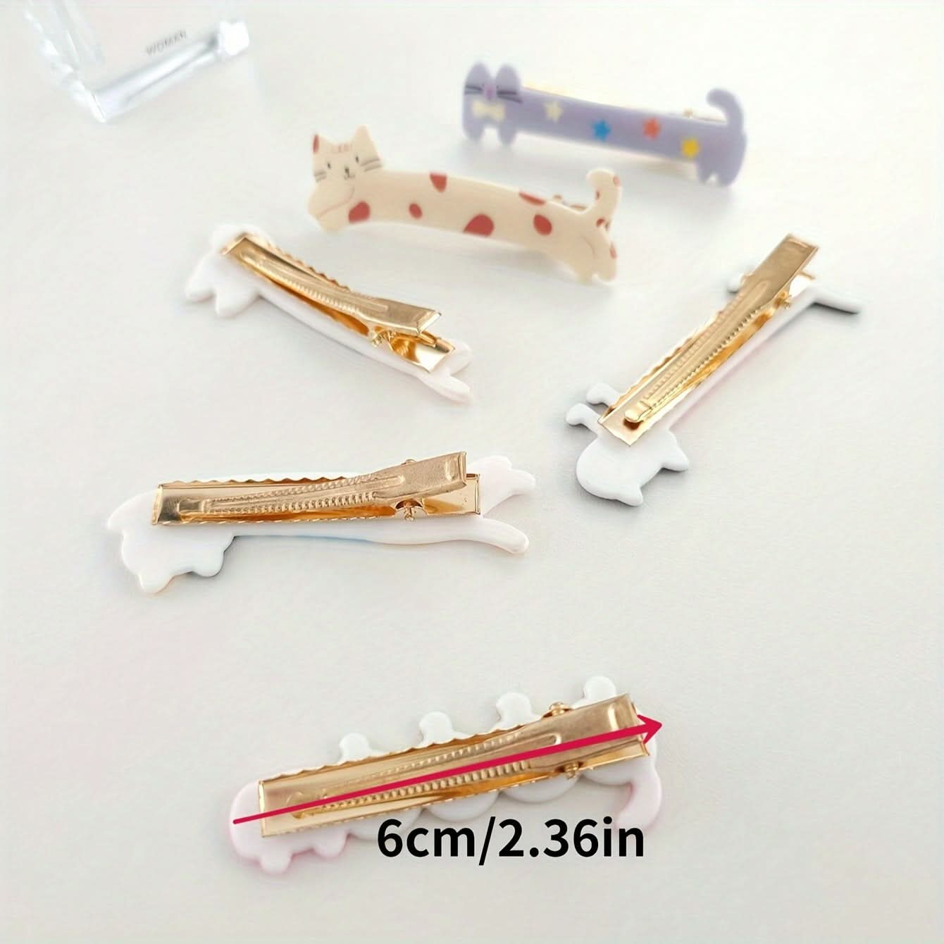 6pcs Animal Shaped Hair Clips Set for Women