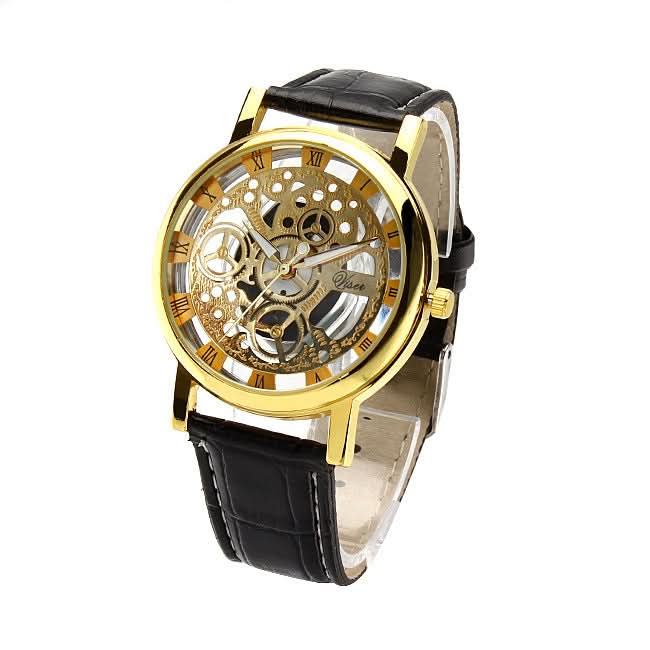 Men’s Fashion Quartz Watch, Hollow Design