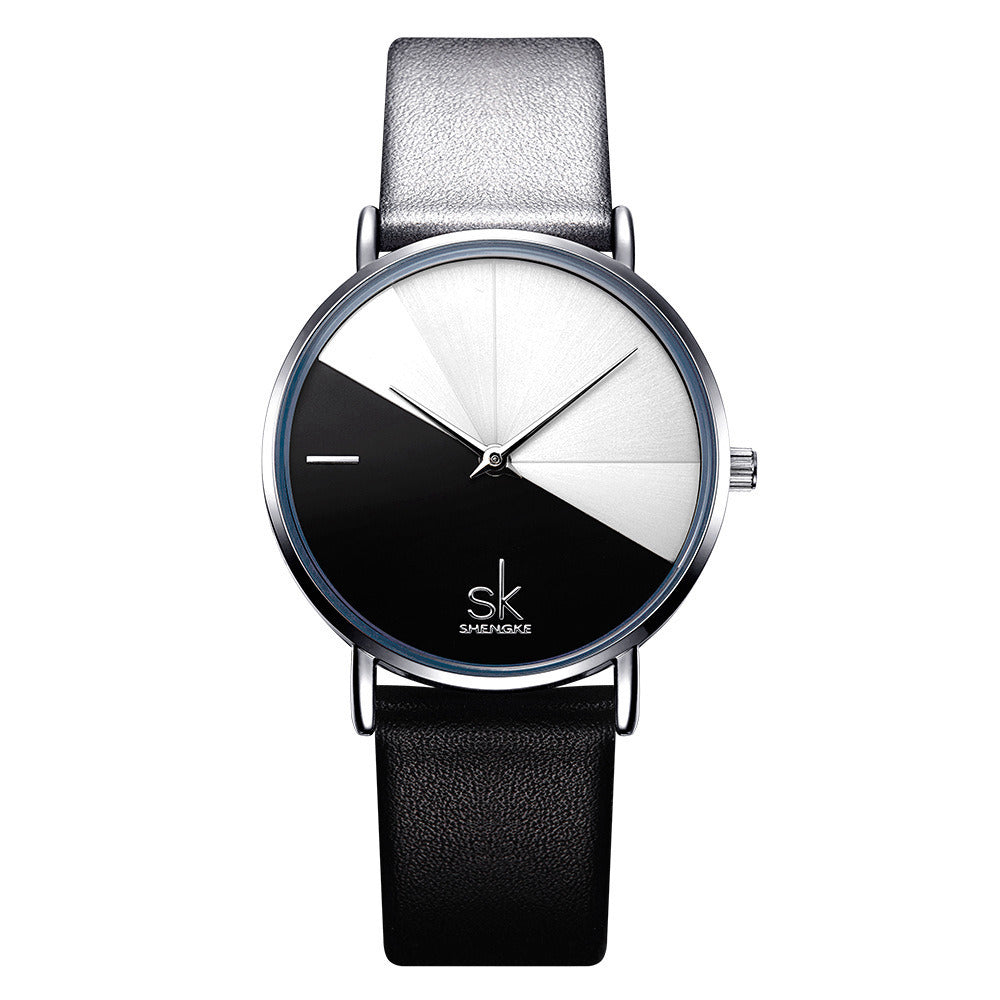 SK Women’s Quartz Watch – High-End Thin Strap Fashion Analog Timepiece