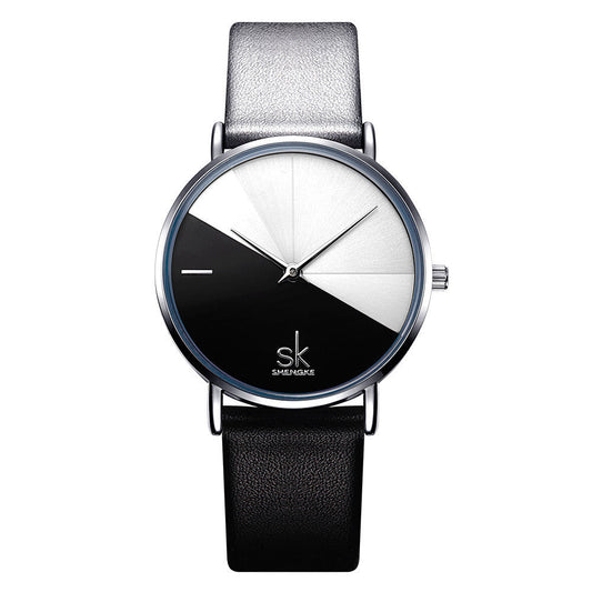 SK Women’s Quartz Watch – High-End Thin Strap Fashion Analog Timepiece