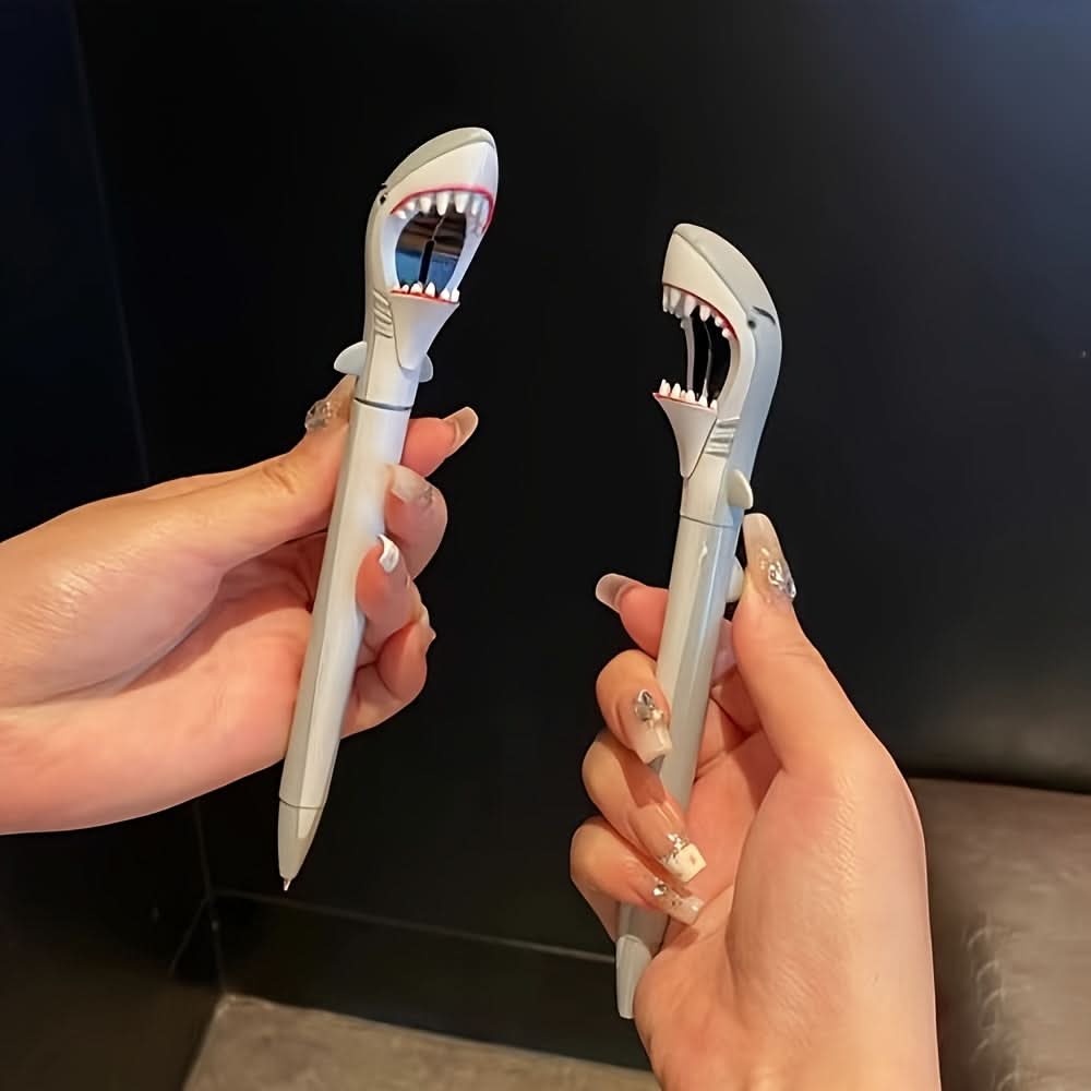 Shark-Themed Retractable Ballpoint Pen – Fun & Ergonomic Cartoon Stationery