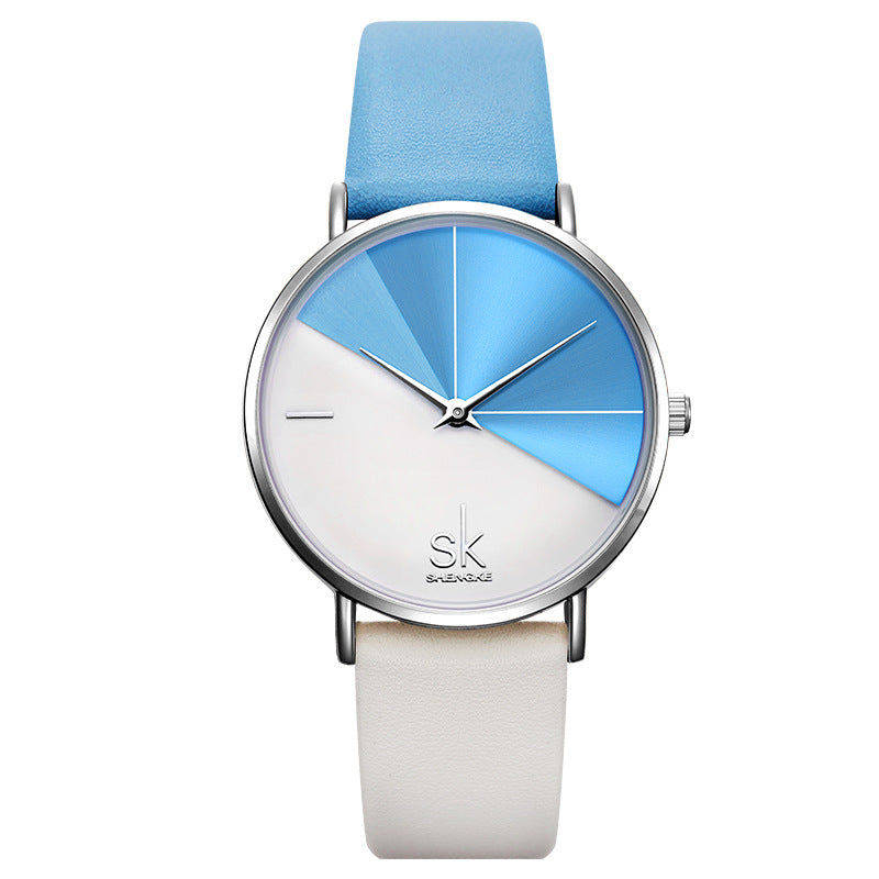 SK Women’s Quartz Watch – High-End Thin Strap Fashion Analog Timepiece