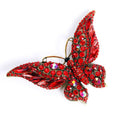 Vintage Crystal Butterfly Brooch – Elegant Rhinestone Pin for Coats & Dresses