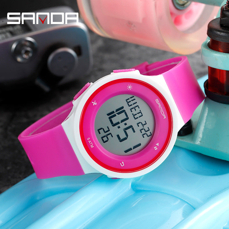 Sanda Unisex Sports Digital Watch – Waterproof, Luminous Outdoor Electronic Watch