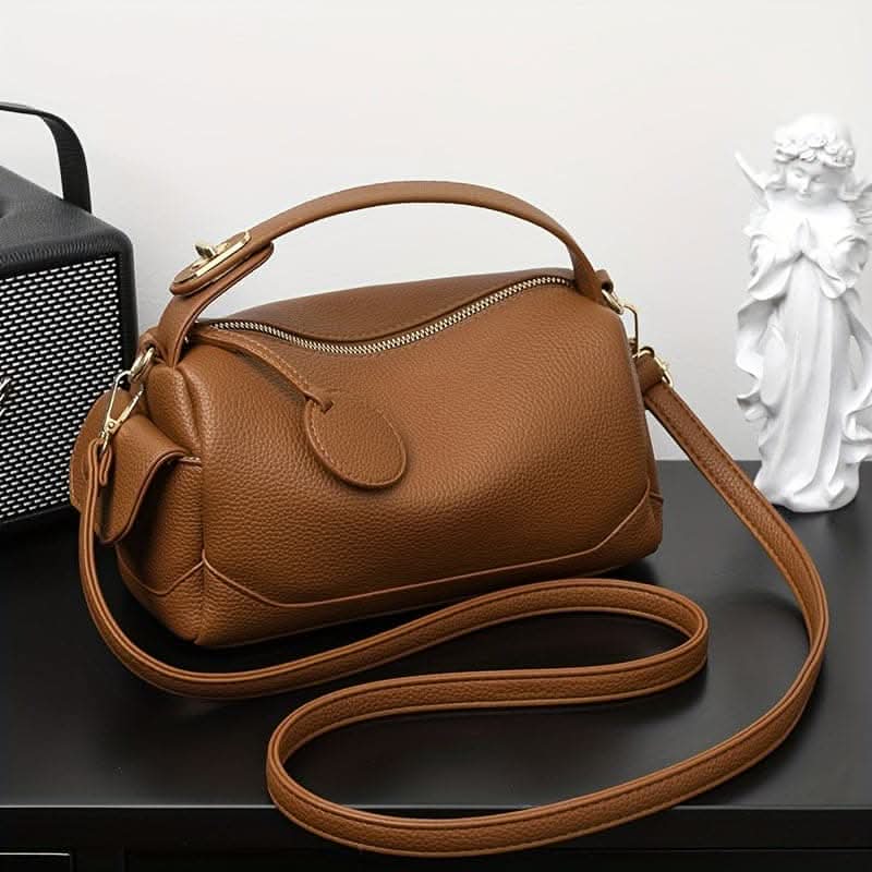 Women's Classic Boston Bag with Multi-Pocket Design