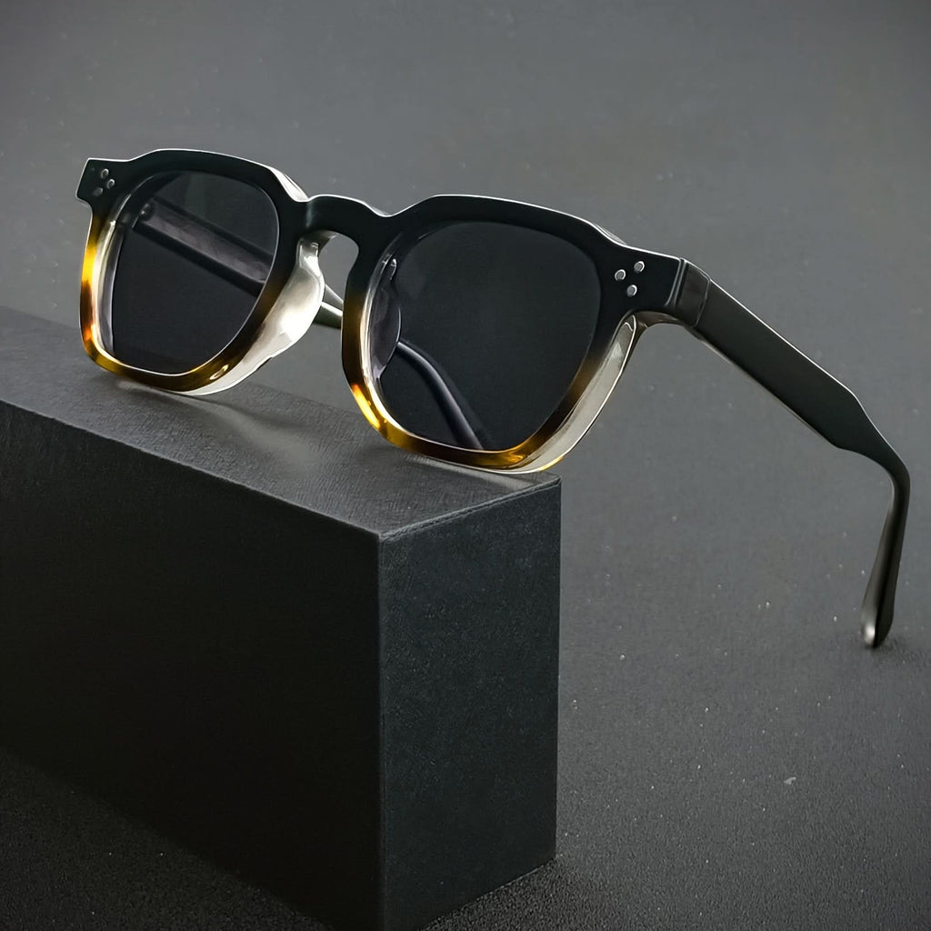 Vintage Retro Square Frame Glasses – Stylish Accessories for Adventurers