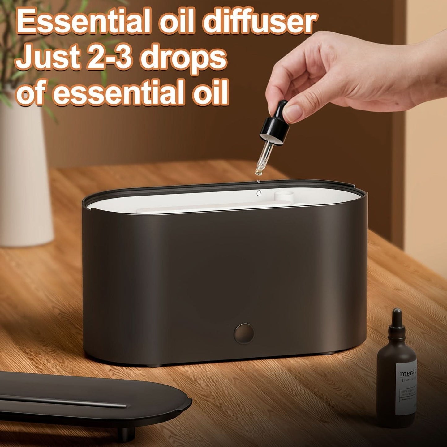 7-Color Flame Simulated Humidifier with Aromatherapy