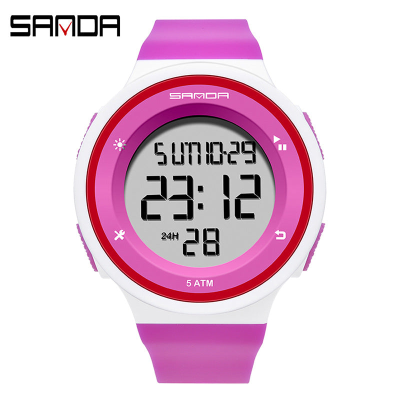 Sanda Unisex Sports Digital Watch – Waterproof, Luminous Outdoor Electronic Watch