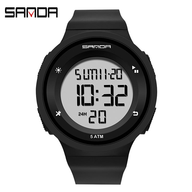 Sanda Unisex Sports Digital Watch – Waterproof, Luminous Outdoor Electronic Watch