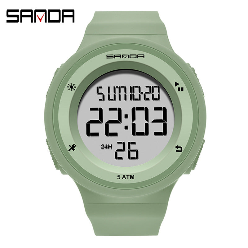 Sanda Unisex Sports Digital Watch – Waterproof, Luminous Outdoor Electronic Watch