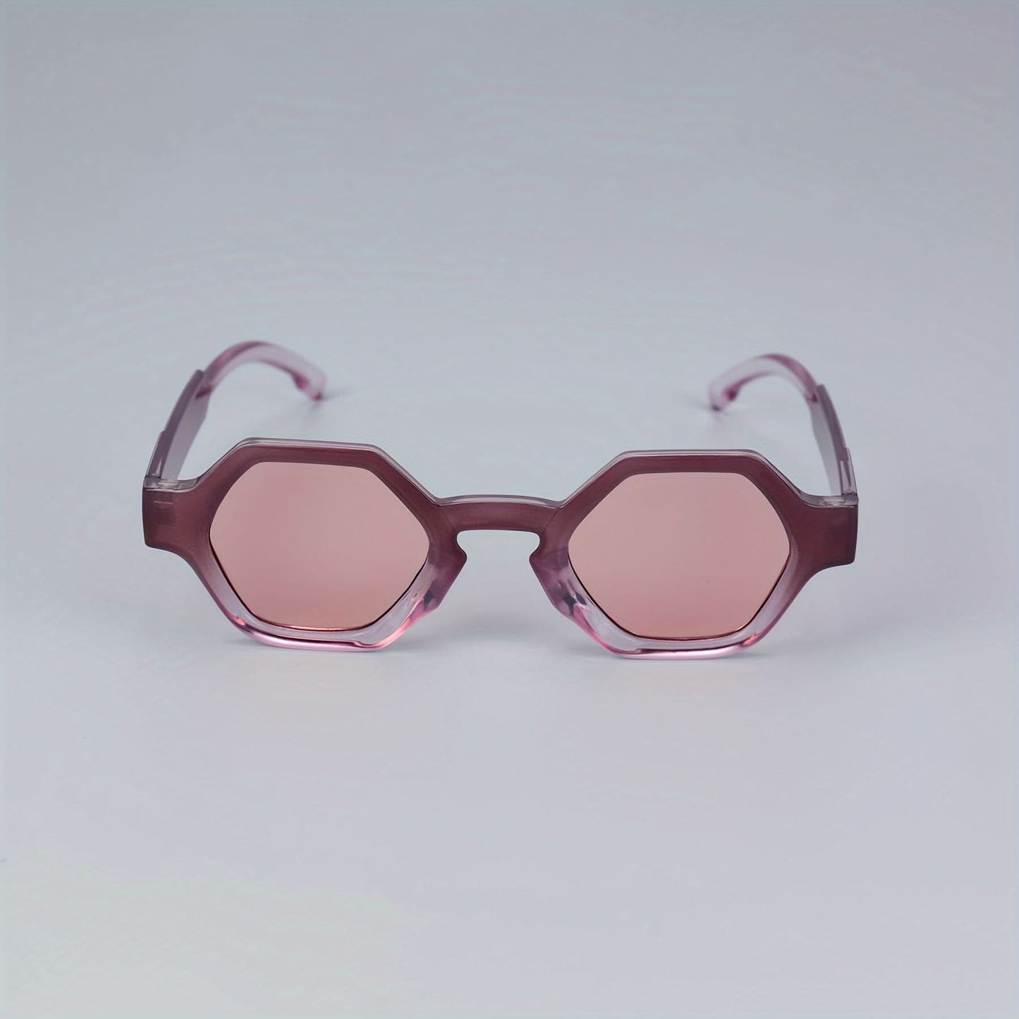Retro Hip-Hop Polygon Glasses - Anti-Reflective, Square Frame for Men & Women