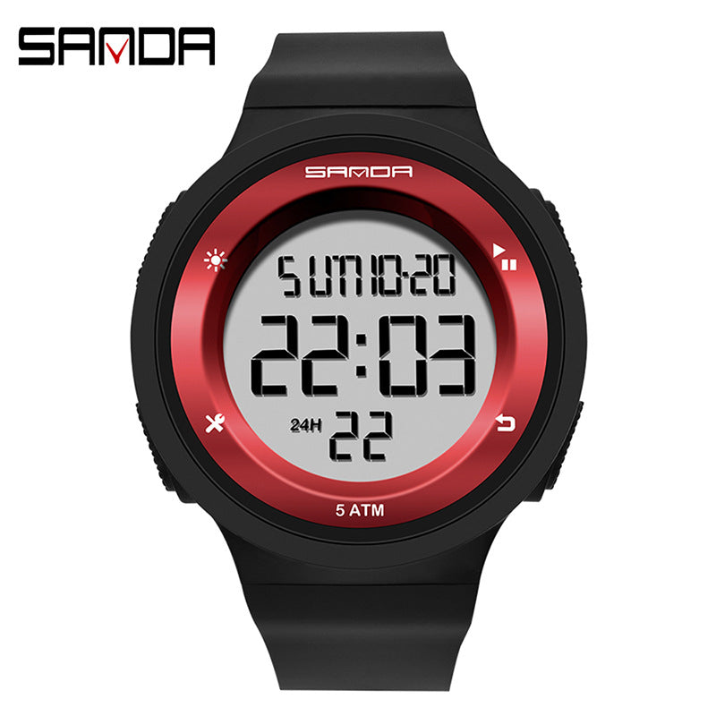 Sanda Unisex Sports Digital Watch – Waterproof, Luminous Outdoor Electronic Watch