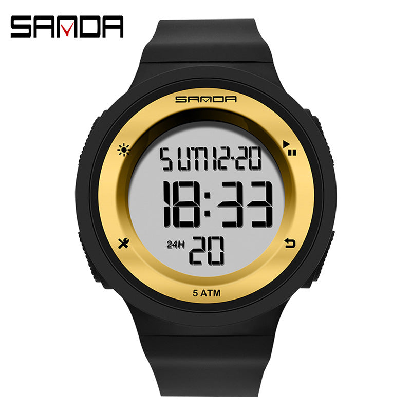 Sanda Unisex Sports Digital Watch – Waterproof, Luminous Outdoor Electronic Watch