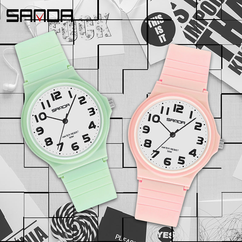 Sanda Women’s Casual Quartz Watch – Waterproof Analog Fashion Watch for Students