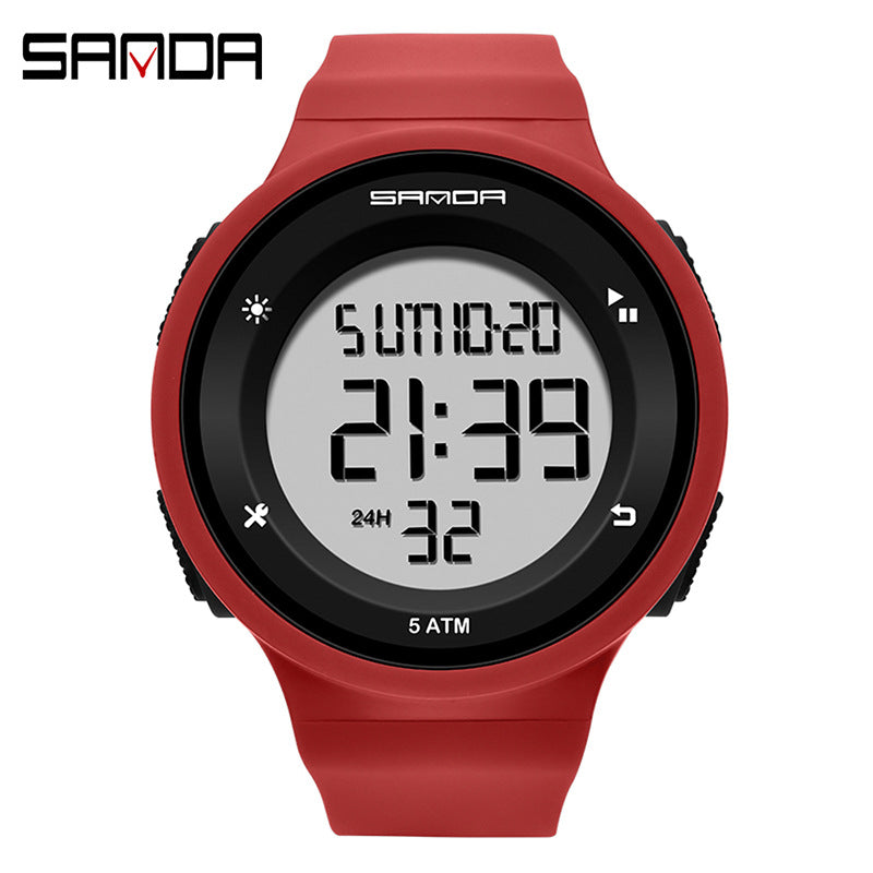Sanda Unisex Sports Digital Watch – Waterproof, Luminous Outdoor Electronic Watch