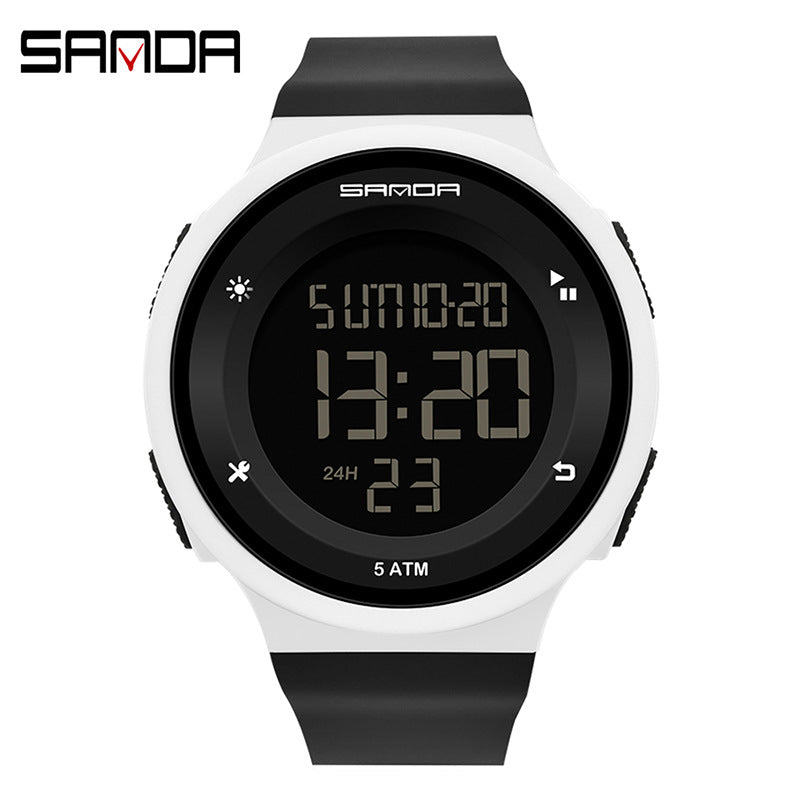 Sanda Unisex Sports Digital Watch – Waterproof, Luminous Outdoor Electronic Watch