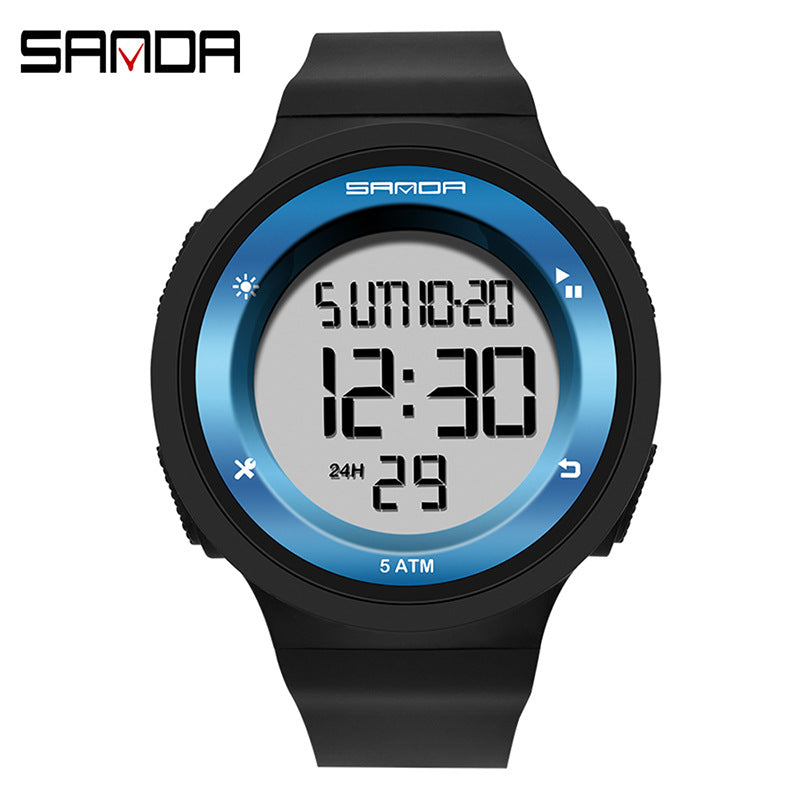 Sanda Unisex Sports Digital Watch – Waterproof, Luminous Outdoor Electronic Watch