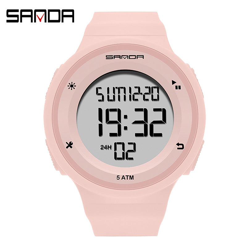 Sanda Unisex Sports Digital Watch – Waterproof, Luminous Outdoor Electronic Watch