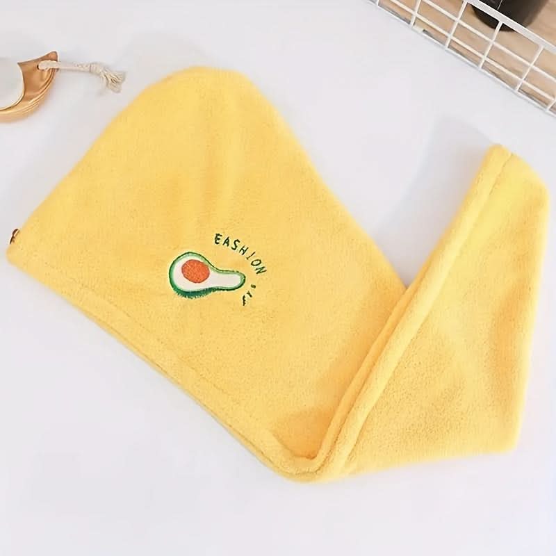 Soft & Absorbent Embroidered Hair Drying Cap