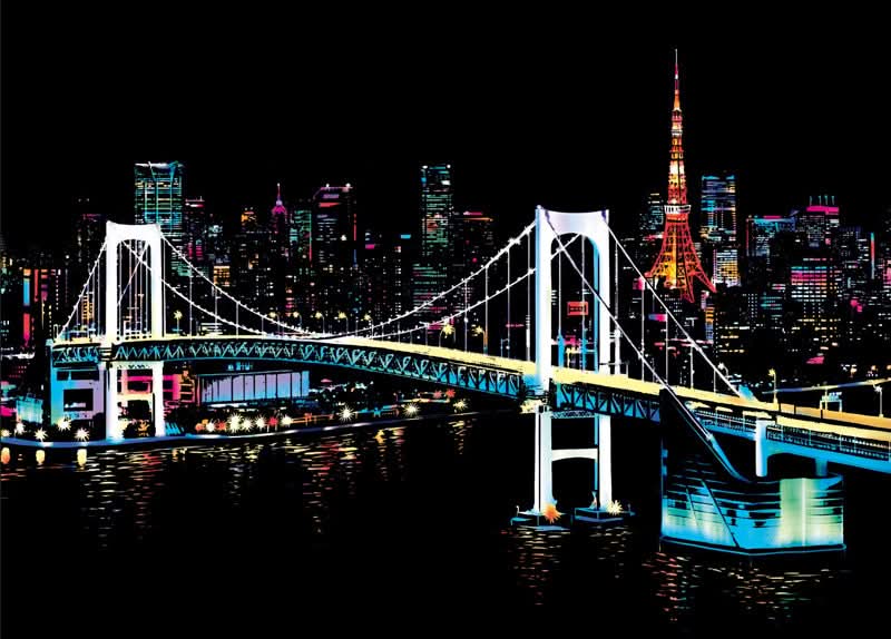 DIY Cityscape Scratch Art Kit
