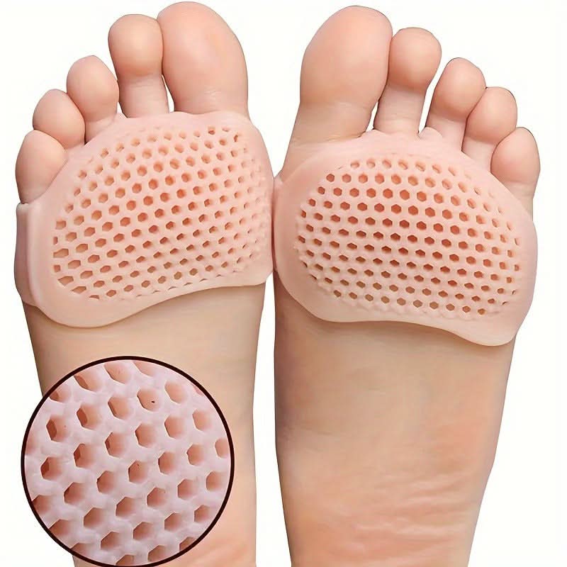 Breathable Honeycomb Forefoot Pads – Cushioned Half Insoles