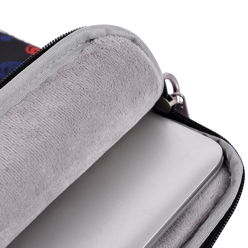 Smiley Dots Waterproof Laptop Sleeve – 13" to 15" – Shock-Resistant with Handle & Strap