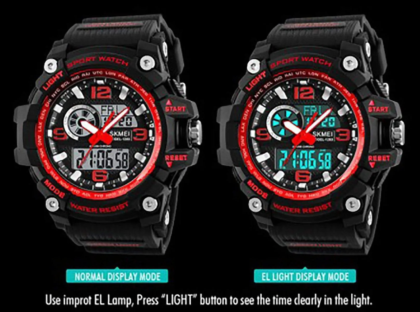 1283 Analog Digital Sports watch for Men
