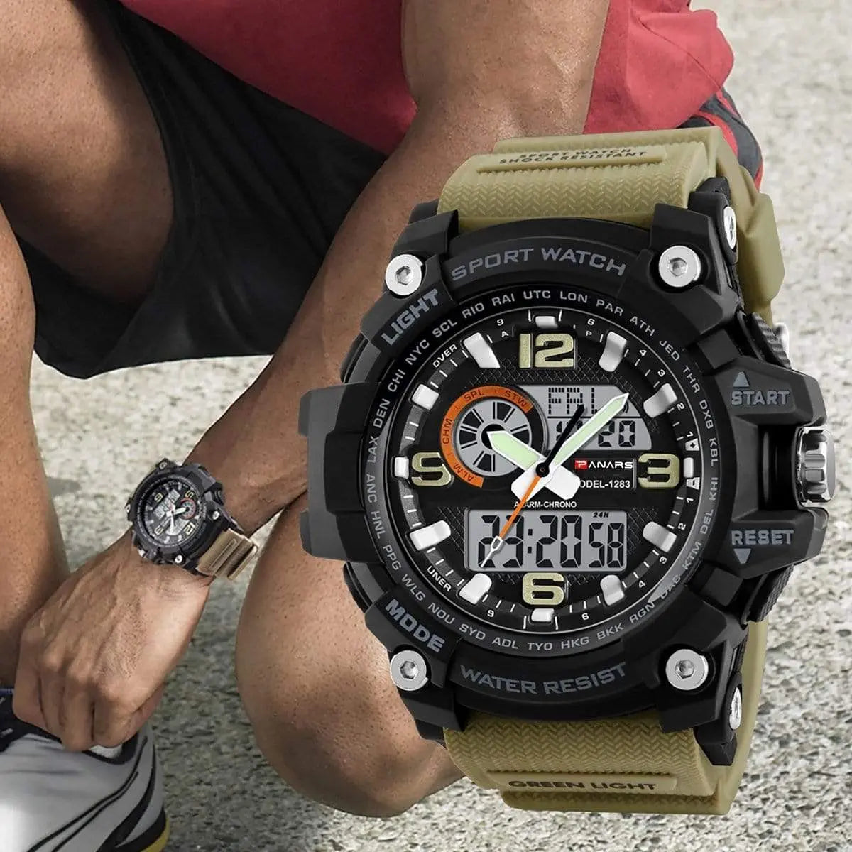 1283 Analog Digital Sports watch for Men Black