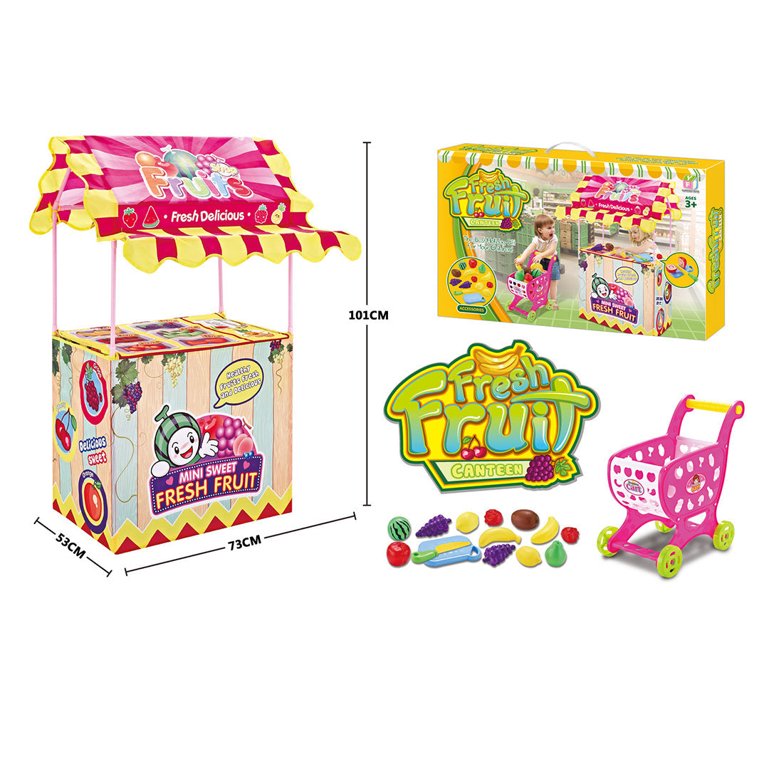 Fresh Fruit Canteen With Cart