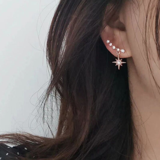 Korean Star Earrings for Women – Simple Alloy Trendy Jewelry