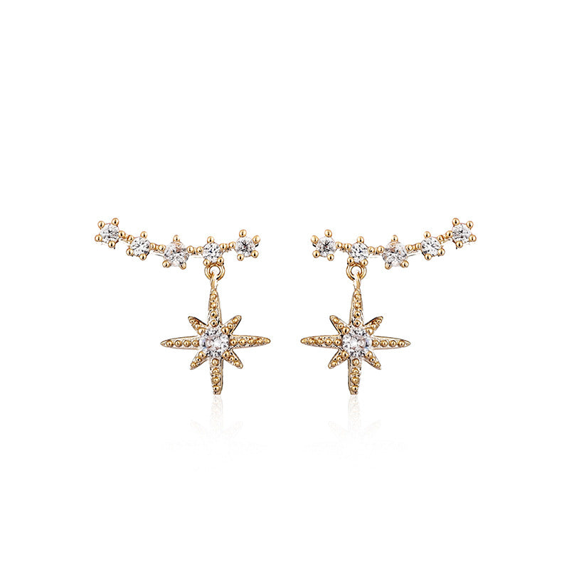 Korean Star Earrings for Women – Simple Alloy Trendy Jewelry