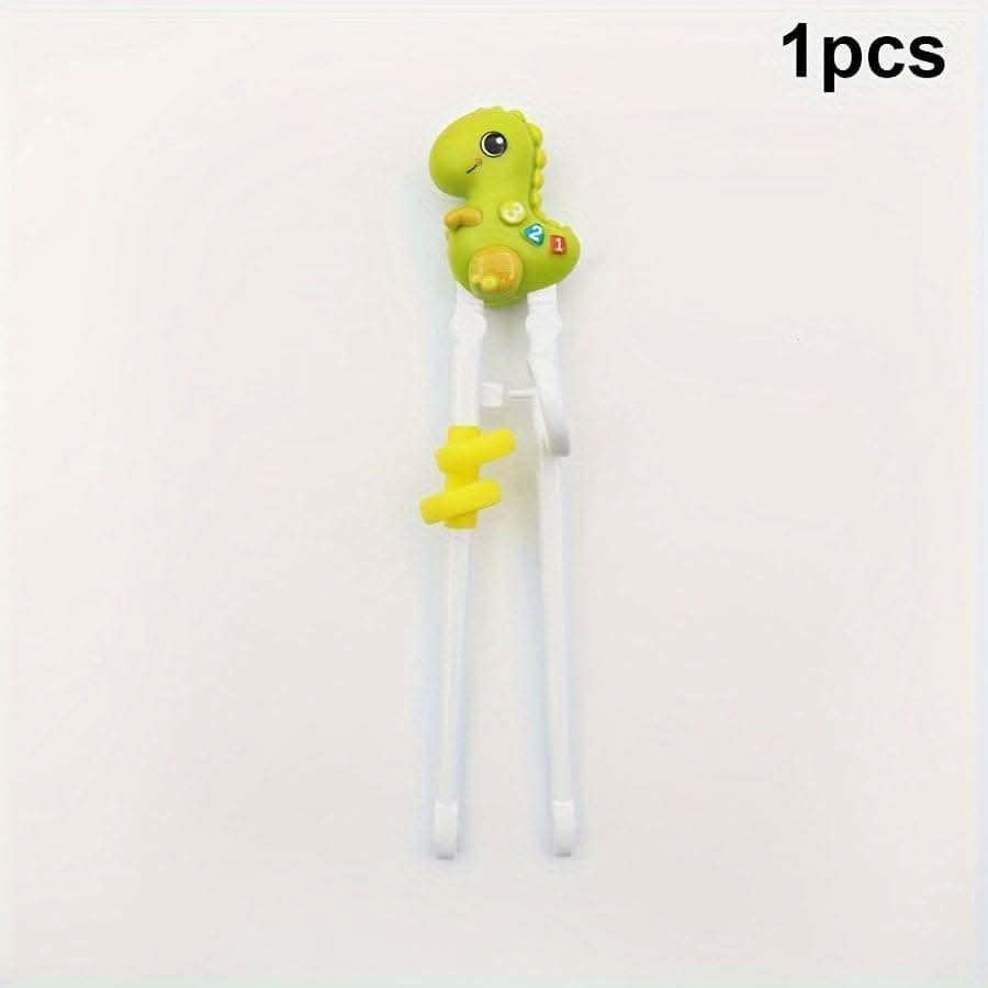Dinosaur-Shaped Training Chopsticks For Kids - Reusable, Easy-Grip Learning Helpers For Ages 3-6