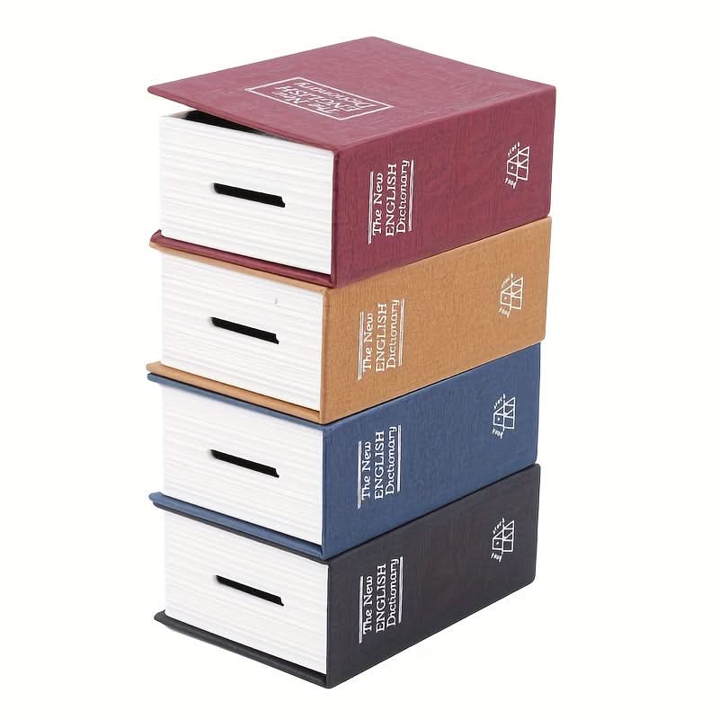1pc Mini Book-Shaped Piggy Bank with Combination Lock
