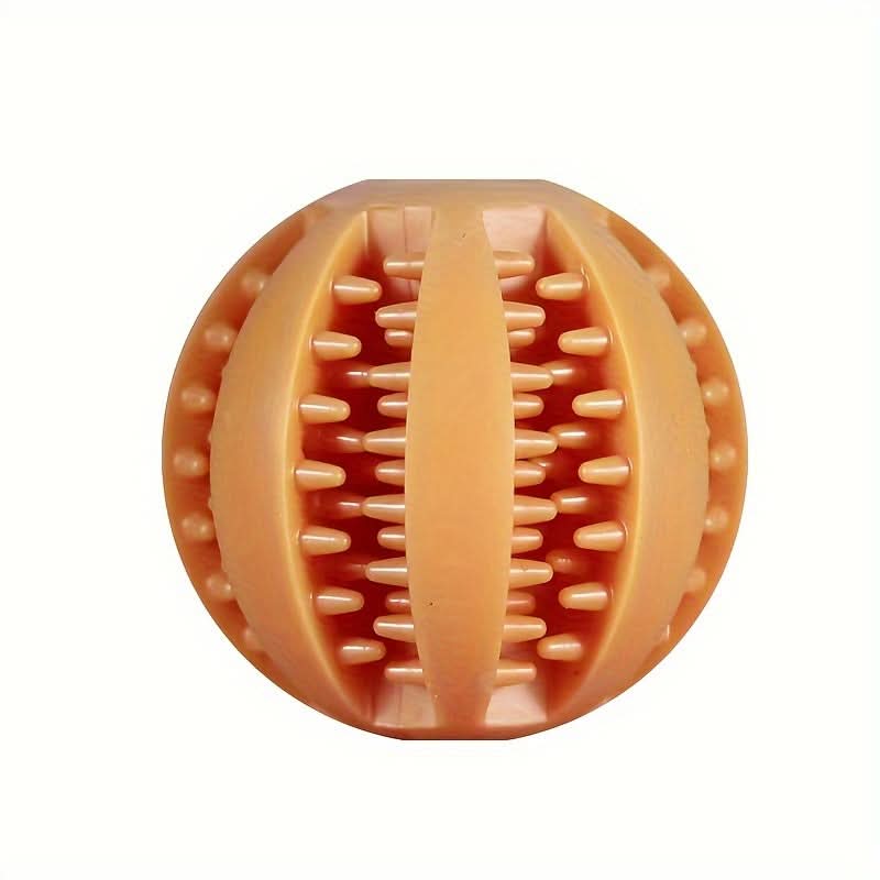 Interactive Rubber Dog Ball Toy – Chew, Dispense, and Clean Teeth