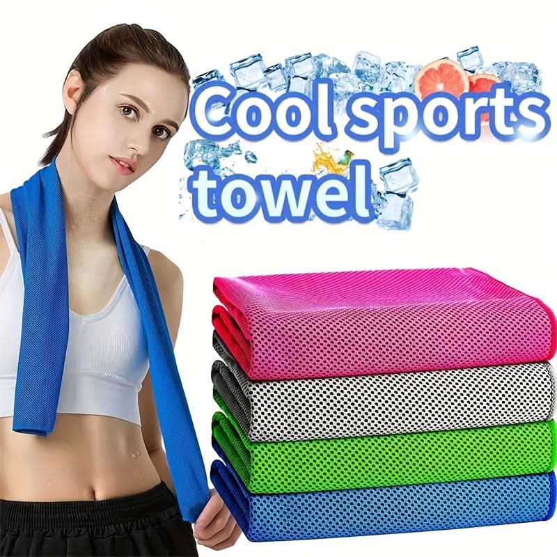Ultra-Absorbent Quick-Dry Sports Towel Set with Cooling Ice Blanket