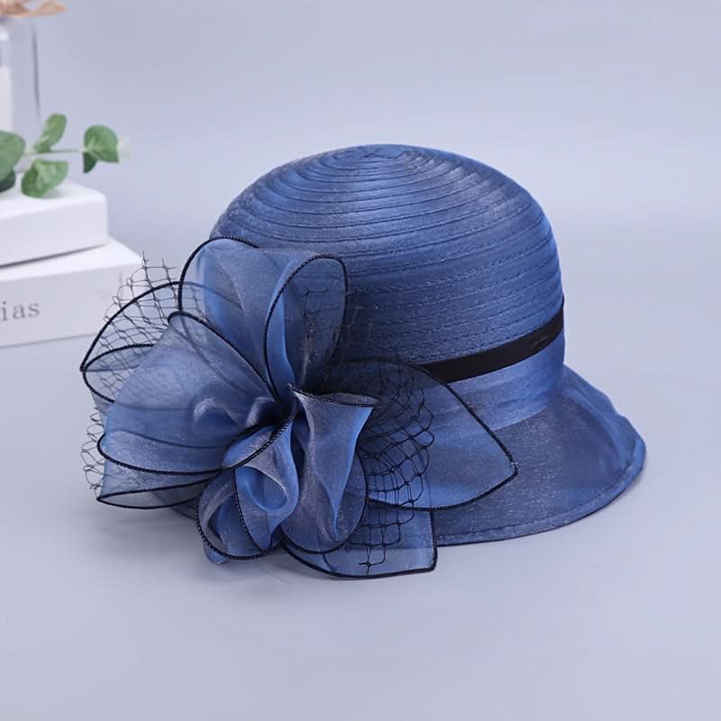 Women’s Floral Jacquard Sun Hat – Spring/Summer Visor with Elastic Fit & Drawstring