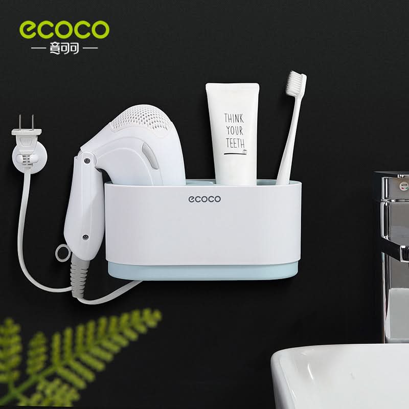 Wall-Mounted Bathroom Hair Dryer Holder