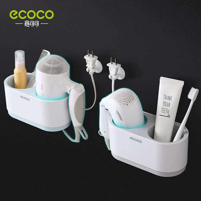 Wall-Mounted Bathroom Hair Dryer Holder