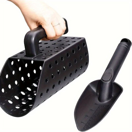 Beach Treasure Hunting Set – ABS Plastic Sand Shovel & Basket