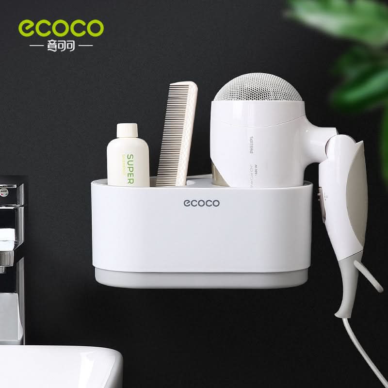 Wall-Mounted Bathroom Hair Dryer Holder