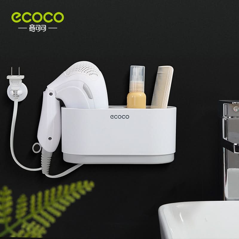 Wall-Mounted Bathroom Hair Dryer Holder