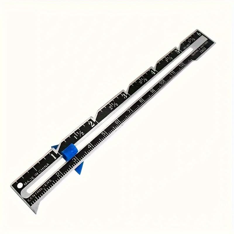 Versatile Metal Sewing Gauge for Precision Measuring