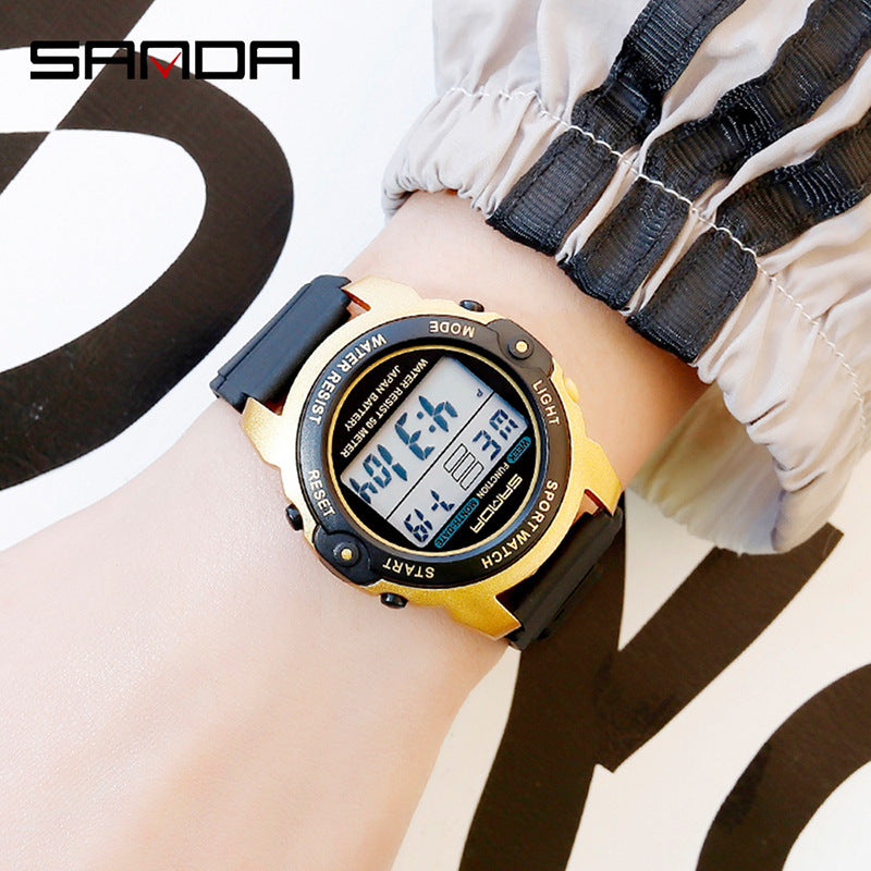 Sanda Youth Sports Digital Watch – Waterproof Luminous Outdoor Electronic Watch