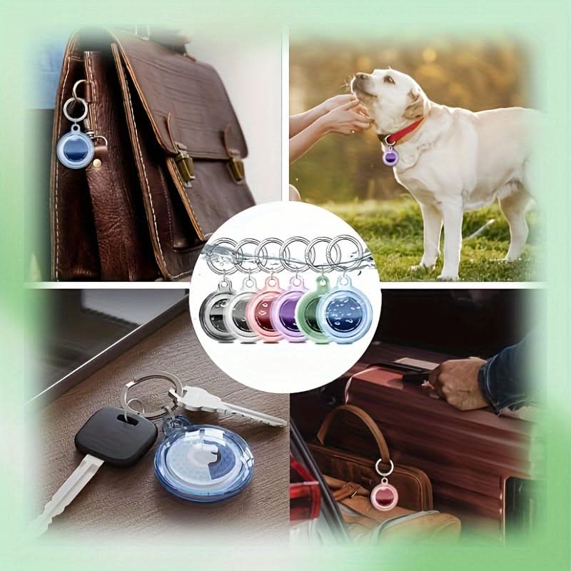 Waterproof TPU AirTag Case with Keychain